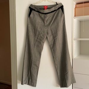 Oscar de la Renta Herringbone Design Pants